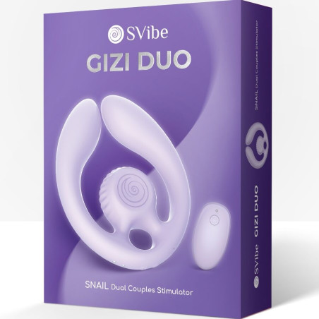SNAIL VIBE GIZI DUO ESTIMULADOR DE PAREJAS CONTROL REMOTO LILA