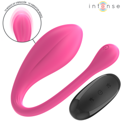 INTENSE JANICE VIBRADOR U DOBLE ESTIMULACION 10 VIBRACIONES ROSA CONTROL REMOTO