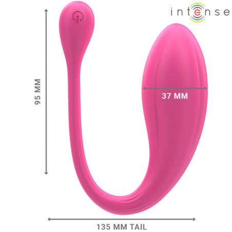 INTENSE JANICE VIBRADOR U DOBLE ESTIMULACION 10 VIBRACIONES ROSA CONTROL REMOTO
