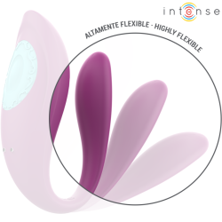 INTENSE ANNIE ESTIMULADOR VIBRADOR FORMA DE U MORADO CONTROL REMOTO
