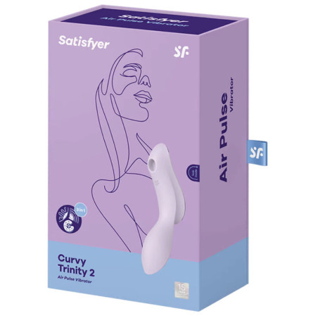 SATISFYER CURVY TRINITY 2 ESTIMULADOR Y VIBRADOR MORADO