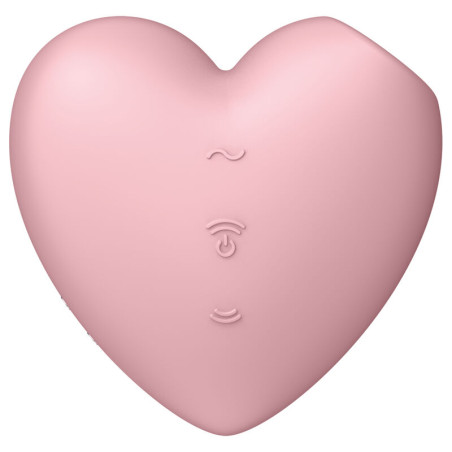 SATISFYER CUTIE HEART ESTIMULADOR Y VIBRADOR ROSA