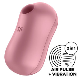 SATISFYER COTTON CANDY ESTIMULADOR Y VIBRADOR ROSA