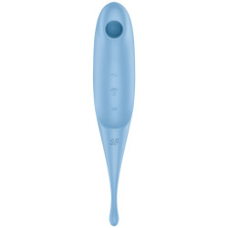 SATISFYER TWIRLING PRO ESTIMULADOR Y VIBRADOR AZUL
