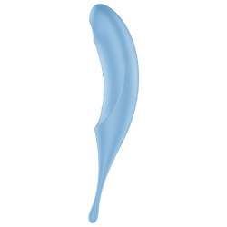 SATISFYER TWIRLING PRO ESTIMULADOR Y VIBRADOR AZUL