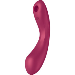 SATISFYER CURVE TRINITY 1 AIR PULSE VIBRATION ROJO