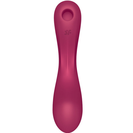SATISFYER CURVE TRINITY 1 AIR PULSE VIBRATION ROJO
