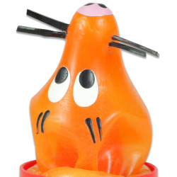 CONDOMERIE PRESERVATIVO DECORATIVO PINTADO A MANO ZORRO PEGADO