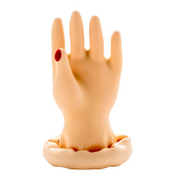 CONDOMERIE PRESERVATIVO DECORATIVO PINTADO A MANO PALMA DE LA MANO MODELO 1