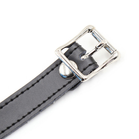 OHMAMA FETISH MORDAZA SILICONA CON CORREA PIEL CANDADO INCLUIDO