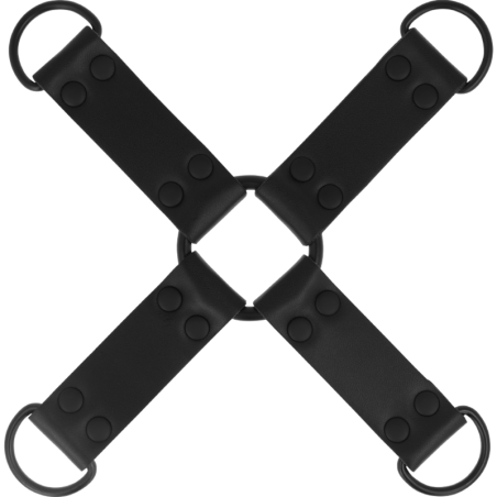 INTENSE FETISH ENGANCHE MULTIPLE PARA MANOS Y PIES DE CUERO VEGANO