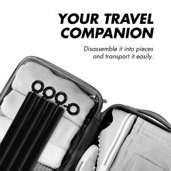 FETISH SUBMISSIVE BONDAGE BARRA SEPARADORA AJUSTABLE 4 PIEZAS