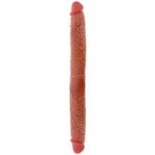 GET REAL DILDO DOBLE DONG DE SILICONA CARAMELO 46 CM