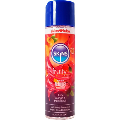 SKINS FRUITY LUBRICANTE BASE DE AGUA MANGO FRUTA PASION 130 ML