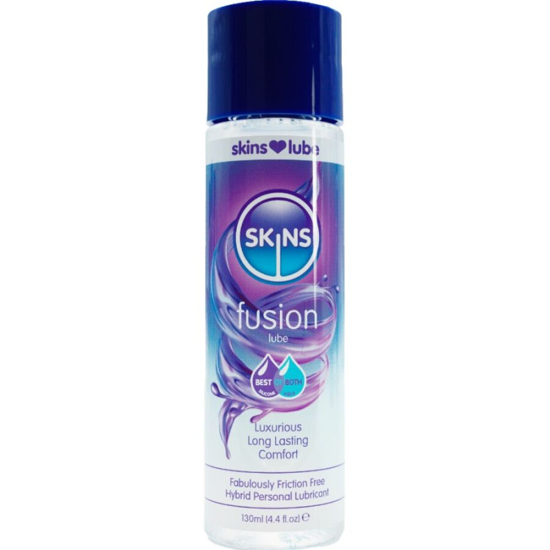 SKINS FUSION LUBRICANTE HIBRIDO BASE DE AGUA SILICONA 130 ML