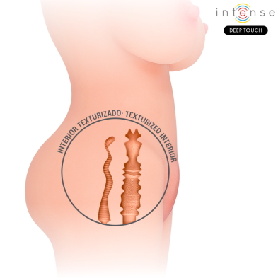 INTENSE DEEP TOUCH JESSE TORSO MASTURBADOR MILTIPOSICION DOBLE VAGINA ANO