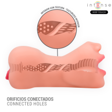 INTENSE DEEP TOUCH RILEY MASTURBADOR DOBLE BOCA VAGINA