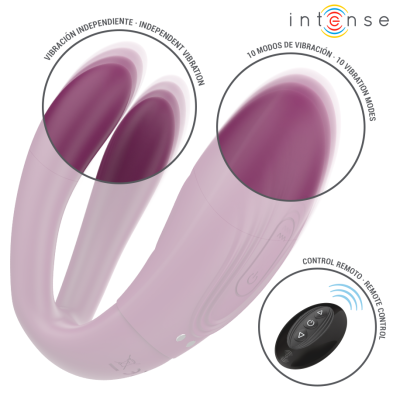 INTENSE SANDRA VIBRADOR ESTIMULADOR DE PINZAS CON GOLPETEO CONTROL REMOTO