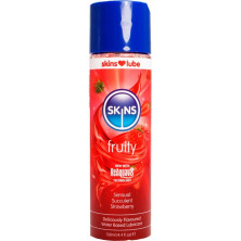 SKINS FRUITY LUBRICANTE BASE DE AGUA FRESA 130 ML