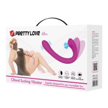 PRETTY LOVE ALEX VIBRADOR Y SUCCIONADOR DE CLITORIS LILA