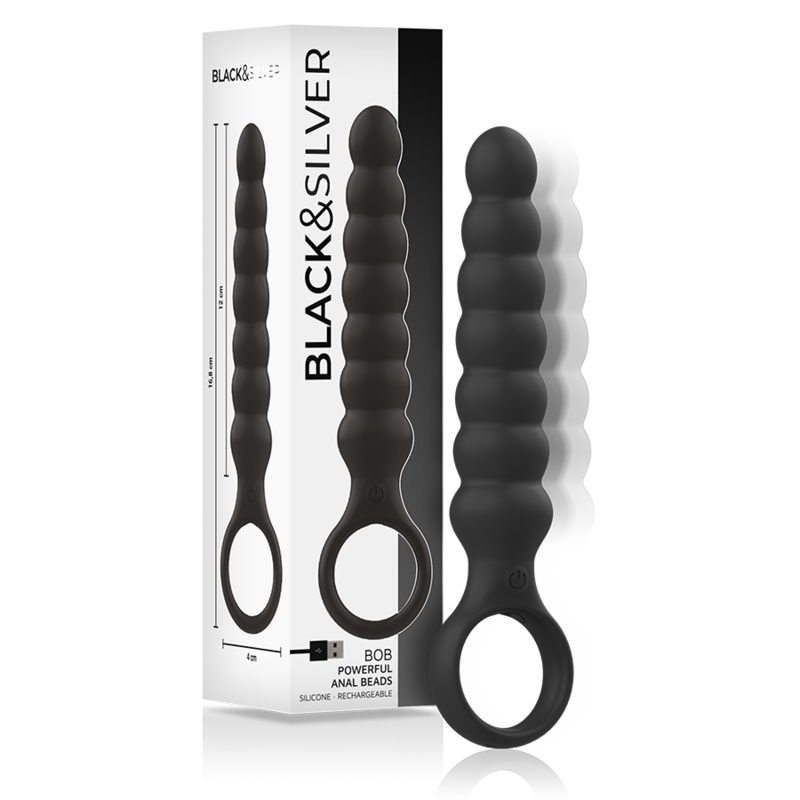 BLACKSILVER BOB POTENTE VIBRADOR DILATADOR ANAL SILICONA