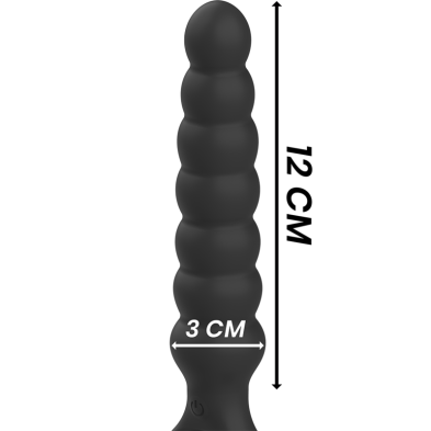 BLACKSILVER BOB POTENTE VIBRADOR DILATADOR ANAL SILICONA