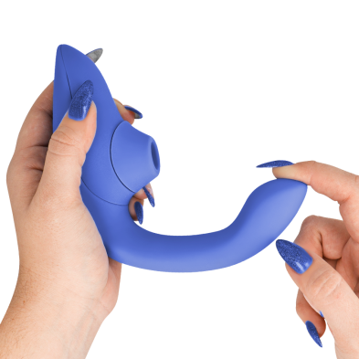 WOMANIZER BLEND ESTIMULADOR VIBRADOR RABBIT AZUL