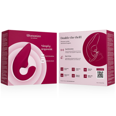 WOMANIZER BLEND ESTIMULADOR VIBRADOR RABBIT FUCSIA