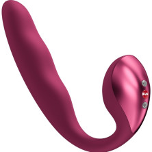 FUN FACTORY ALLEGRO DOBLE VIBRADOR INSERTABLE AIR PULSE BURDEOS