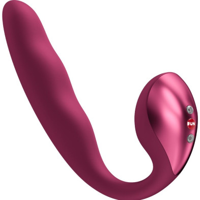 FUN FACTORY ALLEGRO DOBLE VIBRADOR INSERTABLE AIR PULSE BURDEOS