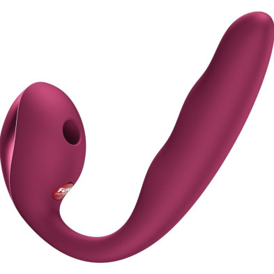 FUN FACTORY ALLEGRO DOBLE VIBRADOR INSERTABLE AIR PULSE BURDEOS