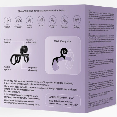 SNAIL VIBE JOVI ARC ANILLO DE PAREJA CONTROL REMOTO NEGRO