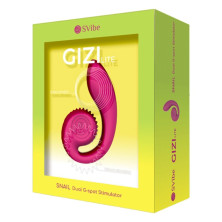 SNAIL VIBE GIZI LITE VIBRADOR DUAL PUNTO G Y CLITORIS ROSA