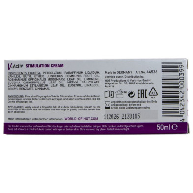 HOT V ACTIV CREMA ESTIMULANTE PARA MUJER 50 ML