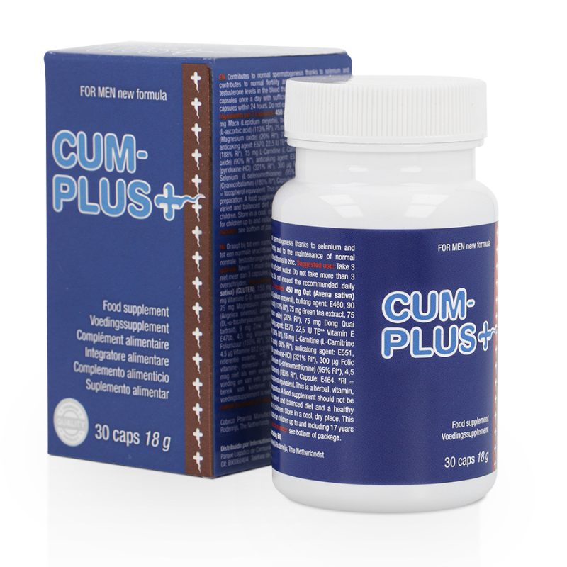 Cum Plus Complemento alimenticio para la calidad del esperma y el bienestar masculino