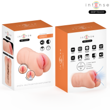 INTENSE DEEP TOUCH KRISTA MASTURBADOR ANO Y VAGINA CON EFECTO SUCCION VIBRACION Y VOZ 12 KG