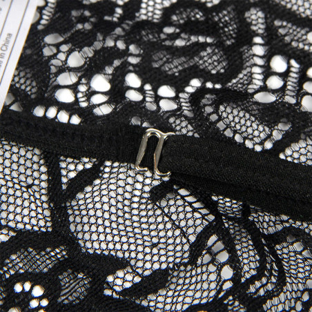 SUBBLIME DISFRAZ POLICIA BODY ENCAJE NEGRO L XL