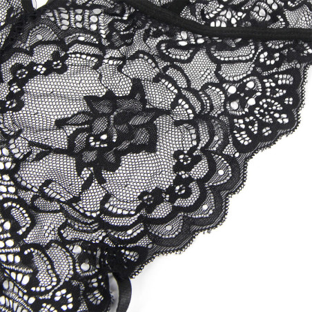 SUBBLIME DISFRAZ POLICIA BODY ENCAJE NEGRO L XL