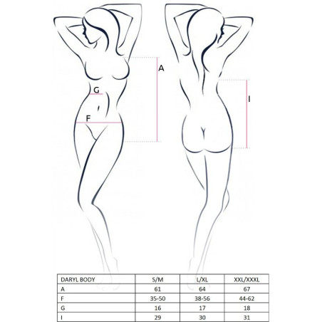 PASSION WOMAN DARYL TEDDY NEGRO TALLA S M