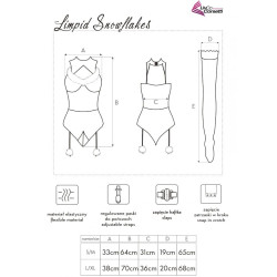 LIVCO CORSETTI FASHION LIMPID SNOWFLAKES LC 90604 BODY MEDIAS DIADEMA NAVIDENA S M