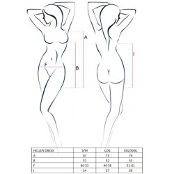 PASSION WOMAN HELLEN VESTIDO Y TANGA TALLA L XL