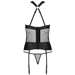 PASSION AMANDA CORSET CUERO ECOLOGICO L XL
