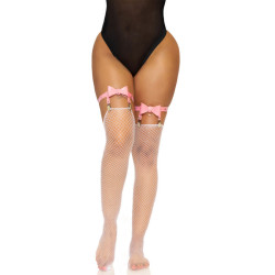 LEG AVENUE LIGUERO ALTO DE CUERO VEGANO TALLA UNICA ROSA